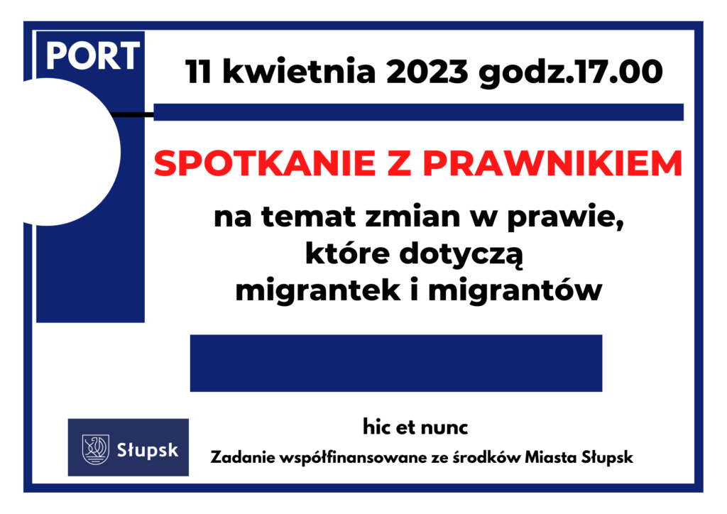 spotkanie imigrantów z prawnikiem - plakat-pl